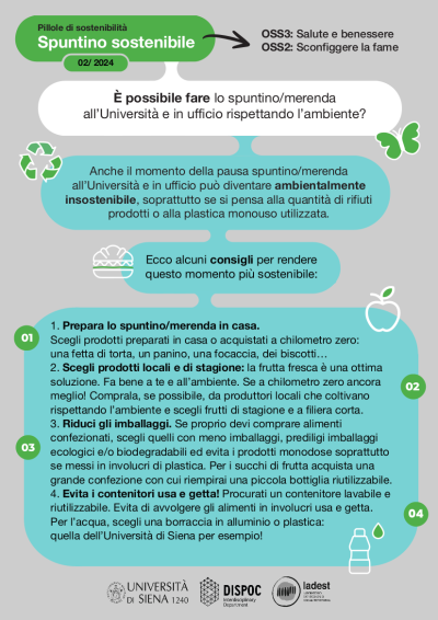 Spuntino sostenibile