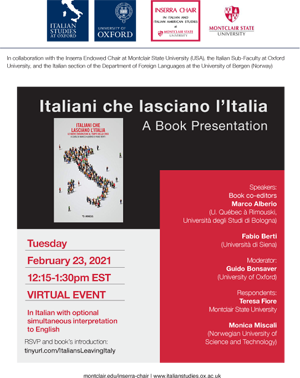 ITALIANI CHE LASCIANO L'ITALIA