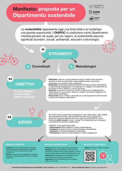 Proposta per un Dipartimento sostenibile Proposta per un Dipartimento sostenibile