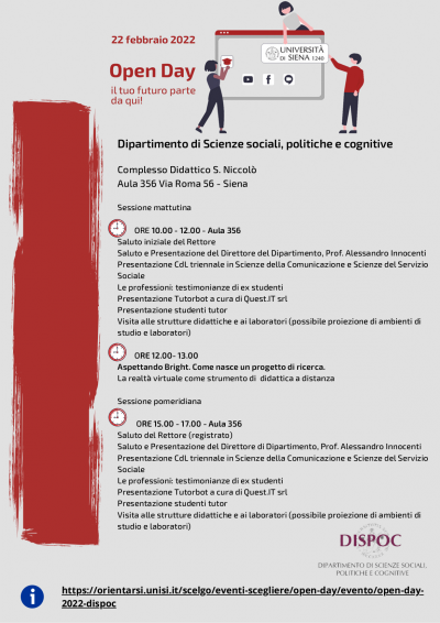 Open Day DISPOC 2022 Open Day DISPOC 2022