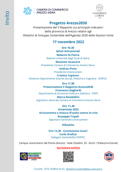 Progetto Arezzo2030 Progetto Arezzo2030