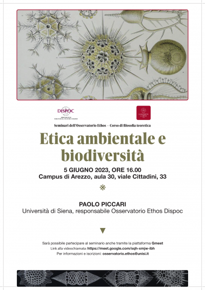 Etica ambientale e biodiversità Etica ambientale e biodiversità