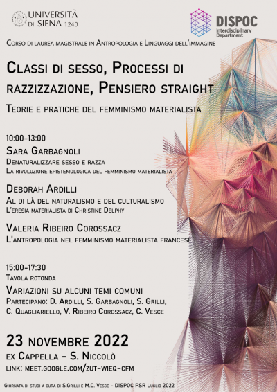 Classi di sesso, processi di razzizzazione, pensiero straight Classi di sesso, processi di razzizzazione, pensiero straight